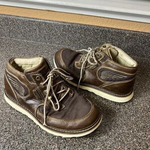 Red Wing Shoes Brown Leather Hiking Work Boots Men's Sz 7 D Ankle Lace Up Casual